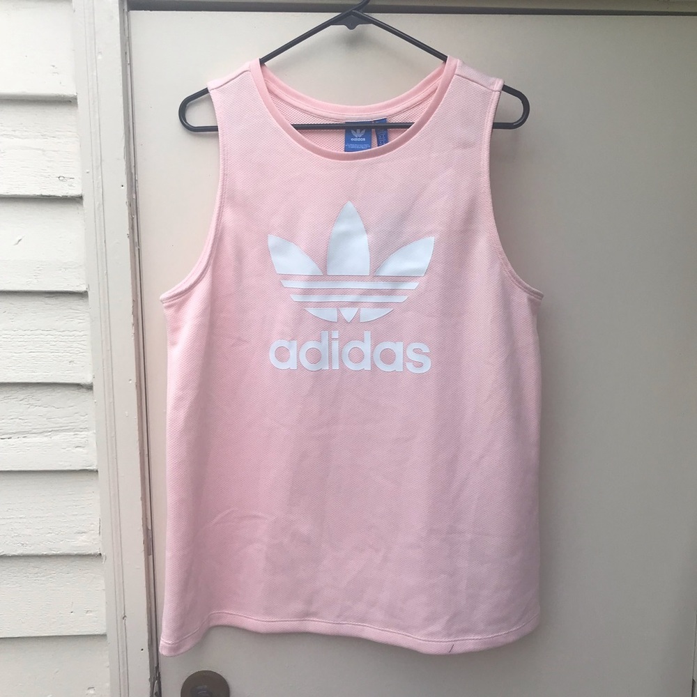 🌸 Pink Adidas Tank Top 🌸